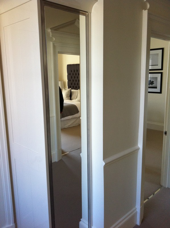Full-length wardrobe mirror fitted in Isleworth home