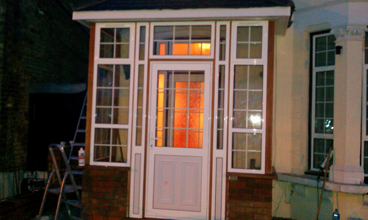 uPVC porch with Georgian bar glazing installed in Isleworth